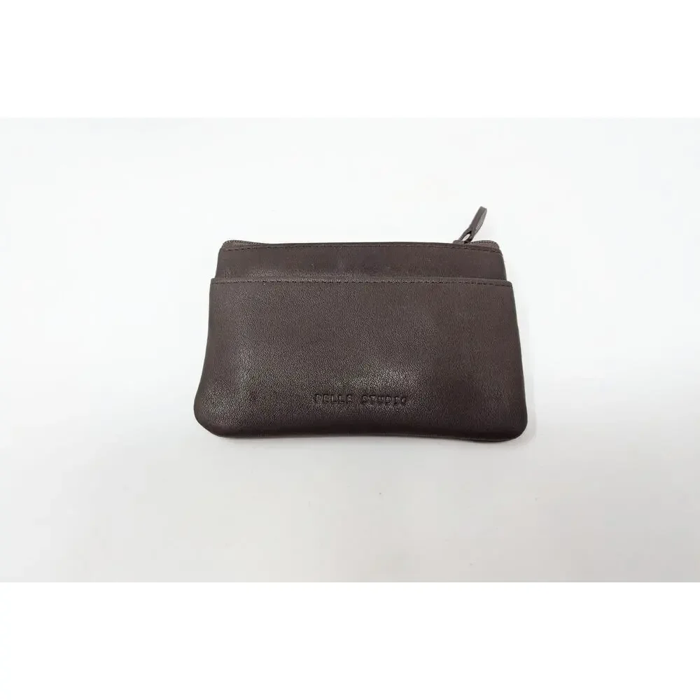 Vintage Y2K Wilson Leather Pelle Studio Brown Purse Card Wallet ID Holder New - Picture 11 of 16